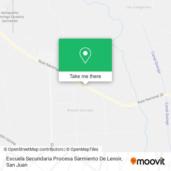 Mapa de Escuela Secundaria Procesa Sarmiento De Lenoir