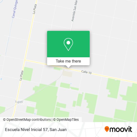 Mapa de Escuela Nivel Inicial 57