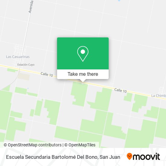 Mapa de Escuela Secundaria Bartolomé Del Bono