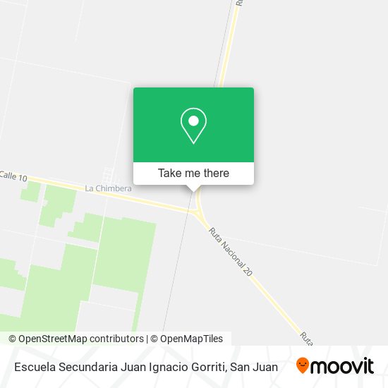 Mapa de Escuela Secundaria Juan Ignacio Gorriti