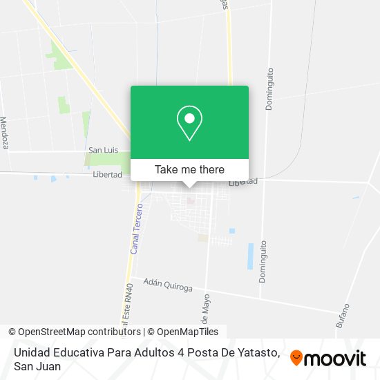 Mapa de Unidad Educativa Para Adultos 4 Posta De Yatasto