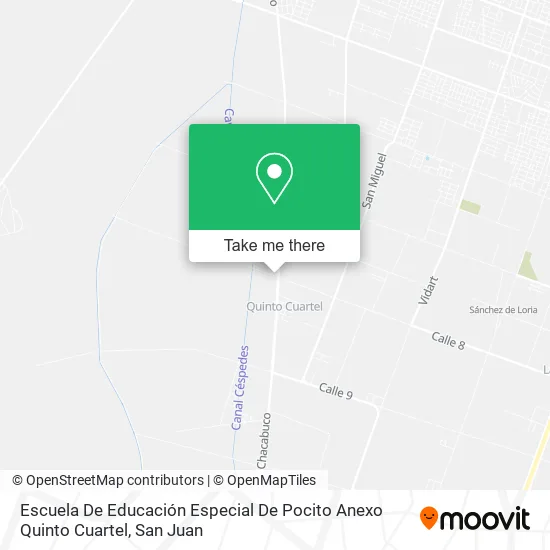 Escuela De Educación Especial De Pocito Anexo Quinto Cuartel map