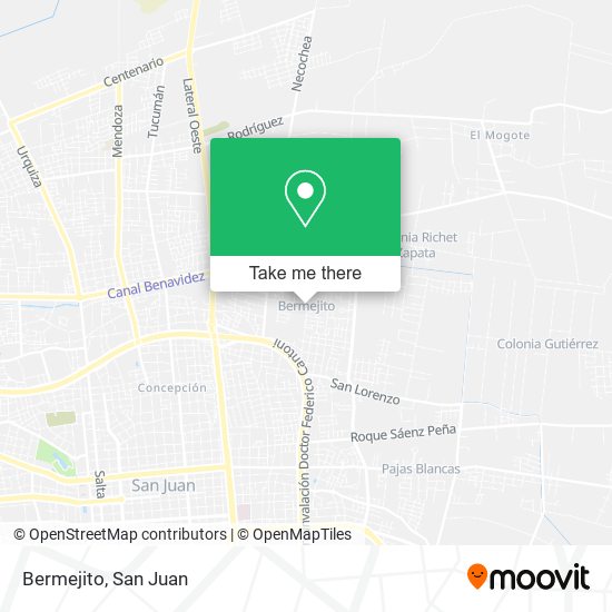 Mapa de Bermejito