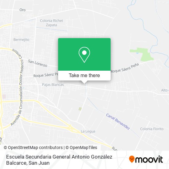 Escuela Secundaria General Antonio González Balcarce map