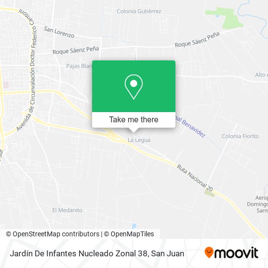 Mapa de Jardín De Infantes Nucleado Zonal 38