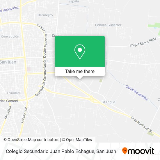Colegio Secundario Juan Pablo Echagüe map