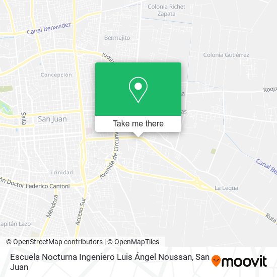 Escuela Nocturna Ingeniero Luis Ángel Noussan map