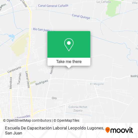 Escuela De Capacitación Laboral Leopoldo Lugones map