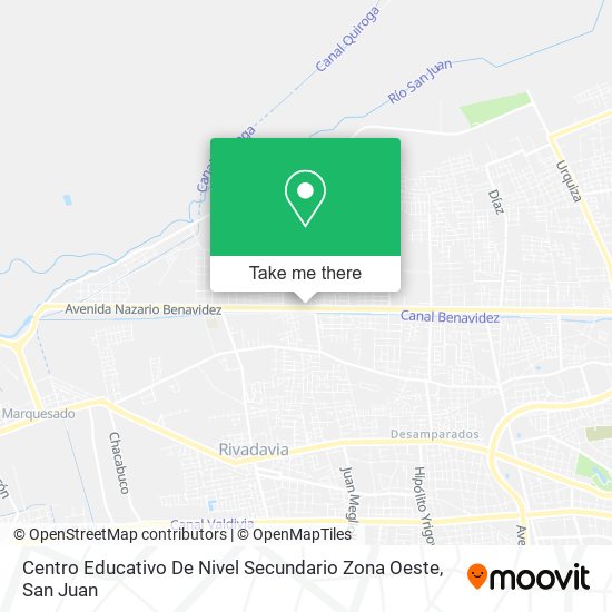Centro Educativo De Nivel Secundario Zona Oeste map