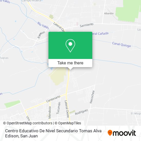 Centro Educativo De Nivel Secundario Tomas Alva Edison map