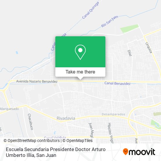 Mapa de Escuela Secundaria Presidente Doctor Arturo Umberto Illia