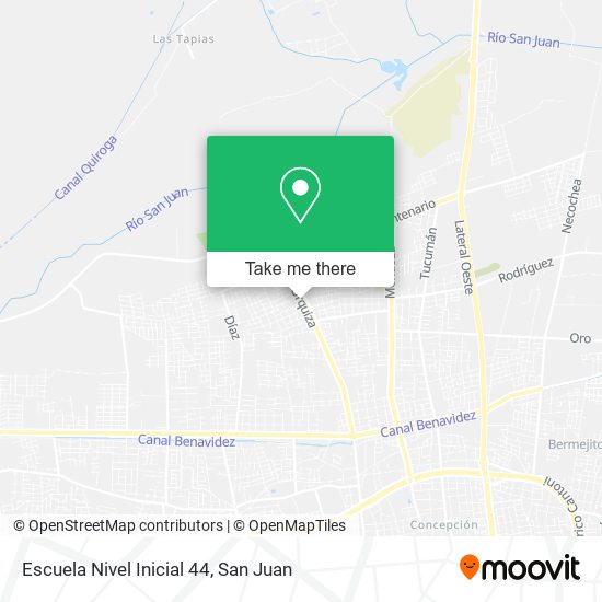 Mapa de Escuela Nivel Inicial 44