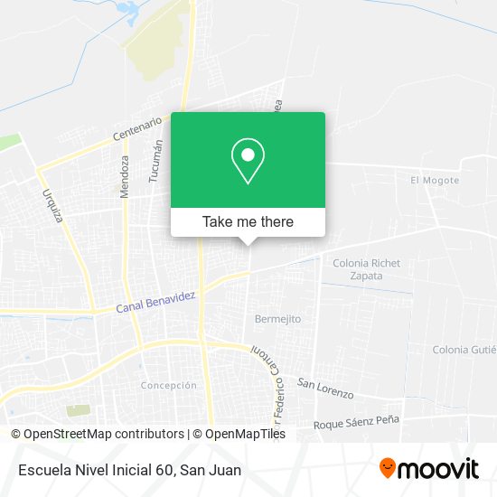 Escuela Nivel Inicial 60 map