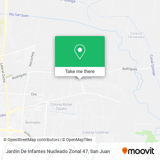 Mapa de Jardín De Infantes Nucleado Zonal 47