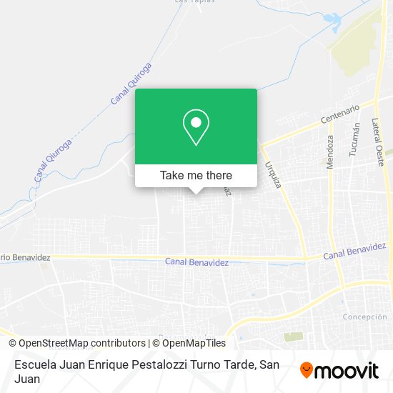 Escuela Juan Enrique Pestalozzi Turno Tarde map