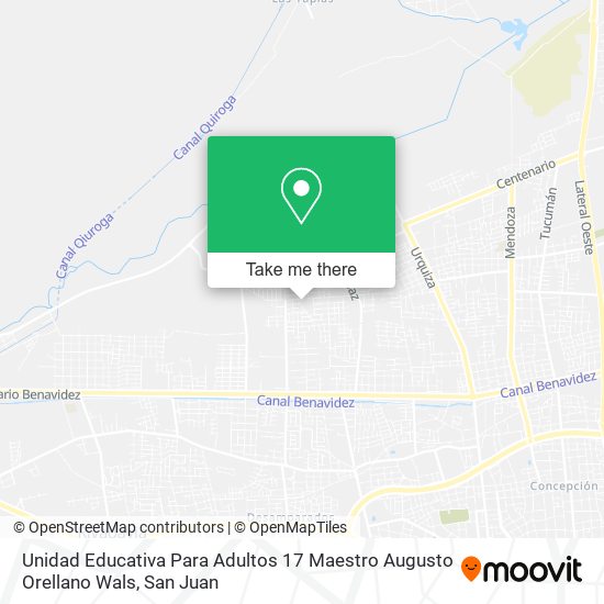 Unidad Educativa Para Adultos 17 Maestro Augusto Orellano Wals map