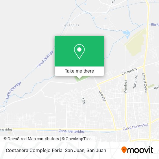 Costanera Complejo Ferial San Juan map