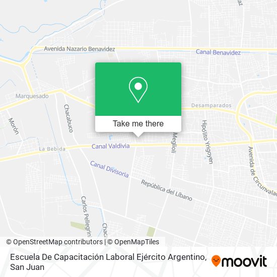 Escuela De Capacitación Laboral Ejército Argentino map