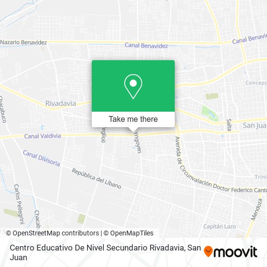 Centro Educativo De Nivel Secundario Rivadavia map