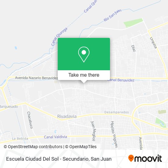 Mapa de Escuela Ciudad Del Sol - Secundario