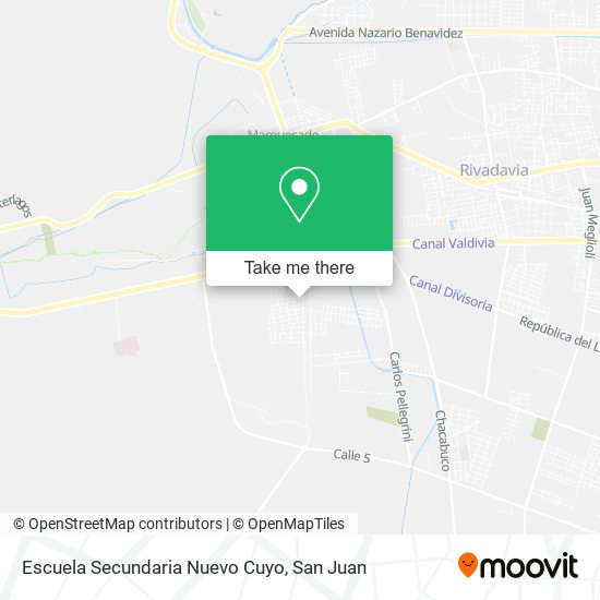 Escuela Secundaria Nuevo Cuyo map