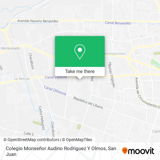 Mapa de Colegio Monseñor Audino Rodriguez Y Olmos