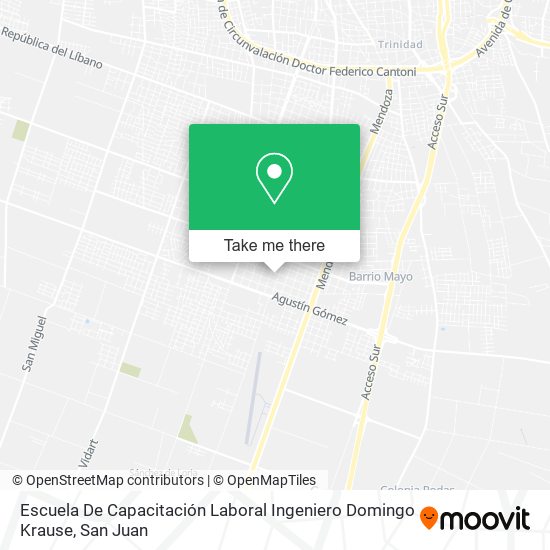 Escuela De Capacitación Laboral Ingeniero Domingo Krause map