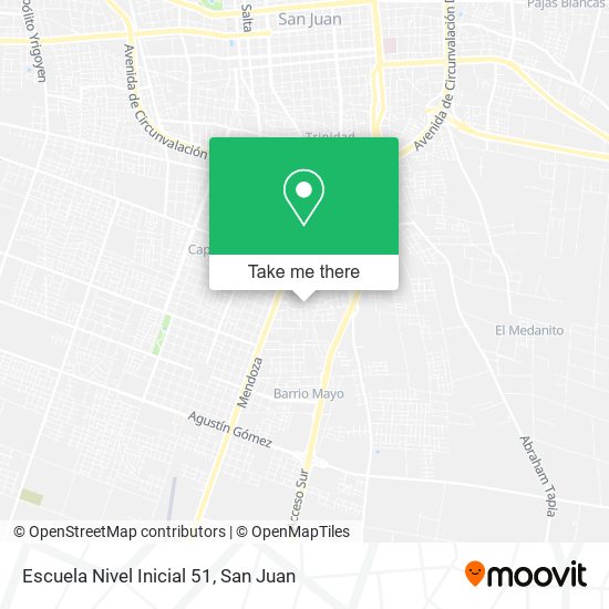 Escuela Nivel Inicial 51 map