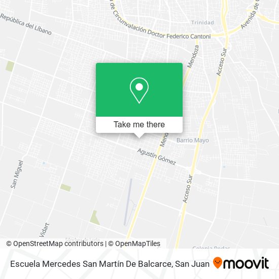 Escuela Mercedes San Martín De Balcarce map