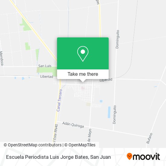 Escuela Periodista Luis Jorge Bates map