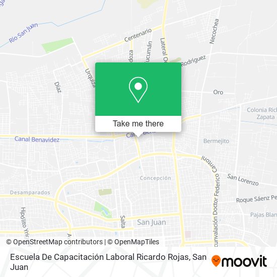 Mapa de Escuela De Capacitación Laboral Ricardo Rojas