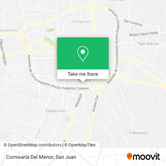 Comisaría Del Menor map