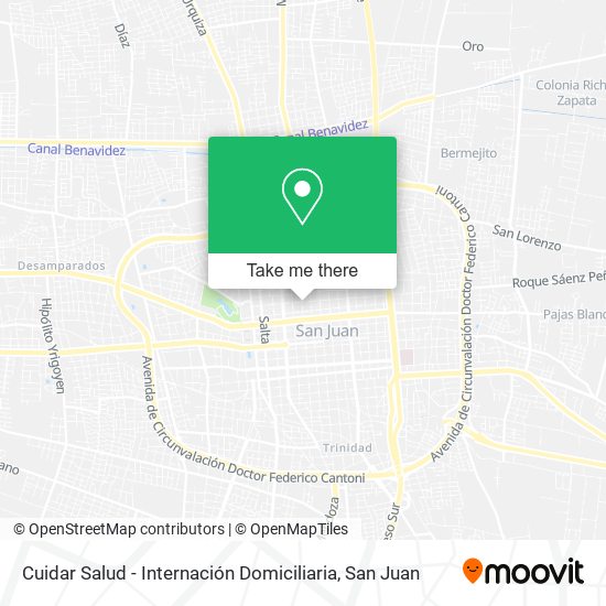 Cuidar Salud - Internación Domiciliaria map