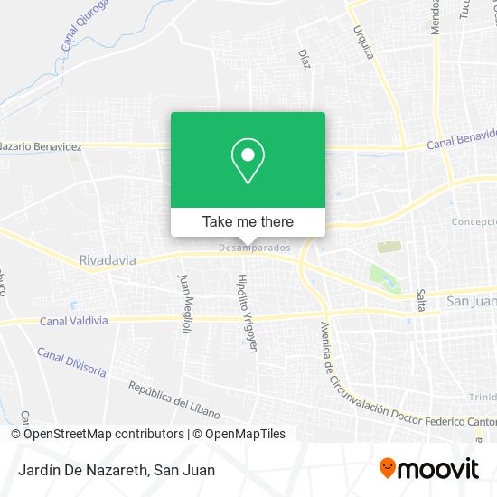 Mapa de Jardín De Nazareth