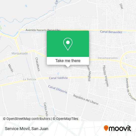 Service Movil map