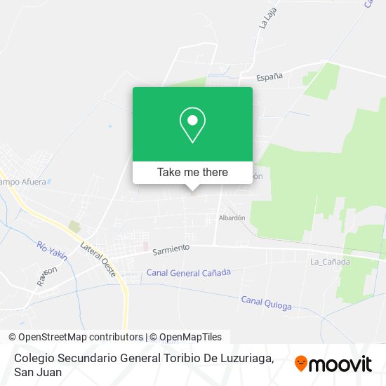 Colegio Secundario General Toribio De Luzuriaga map
