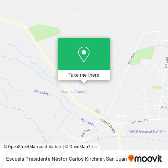 Escuela Presidente Néstor Carlos Kirchner map