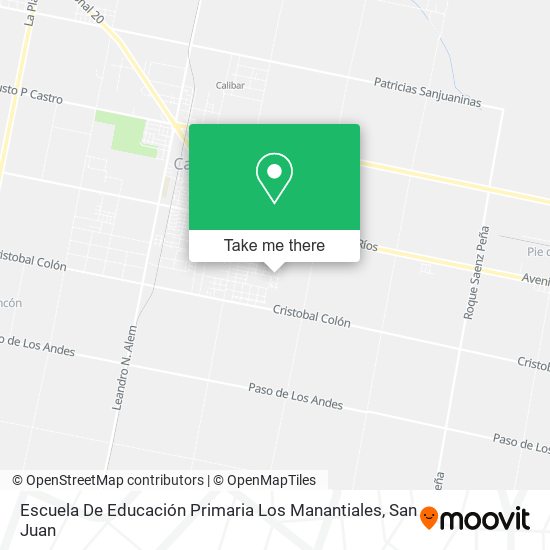 Mapa de Escuela De Educación Primaria Los Manantiales