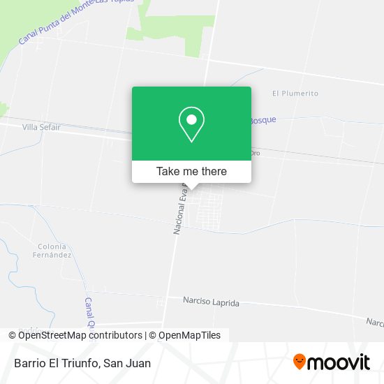 Mapa de Barrio El Triunfo