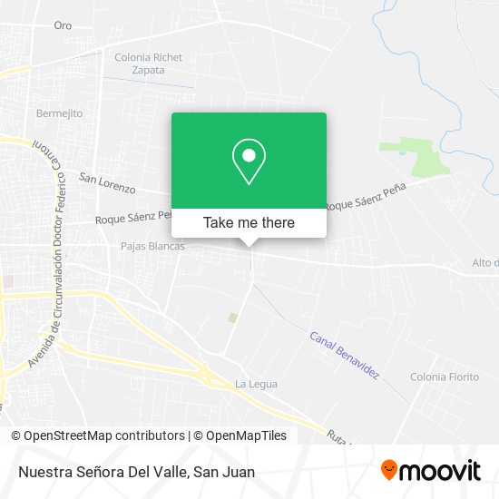 Nuestra Señora Del Valle map