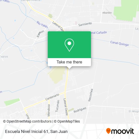 Escuela Nivel Inicial 61 map