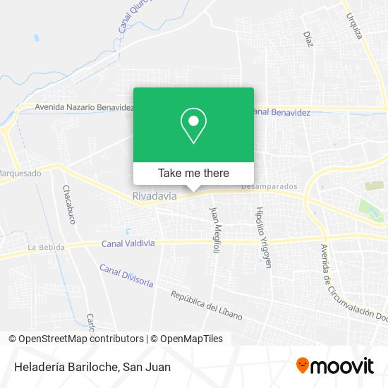 Heladería Bariloche map