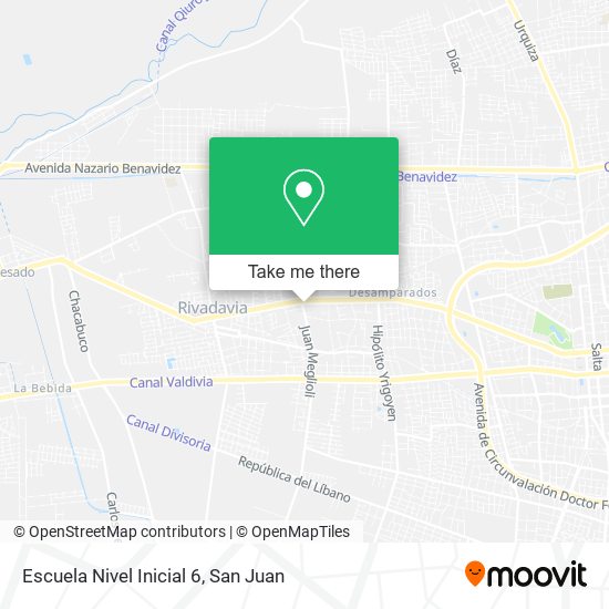 Mapa de Escuela Nivel Inicial 6