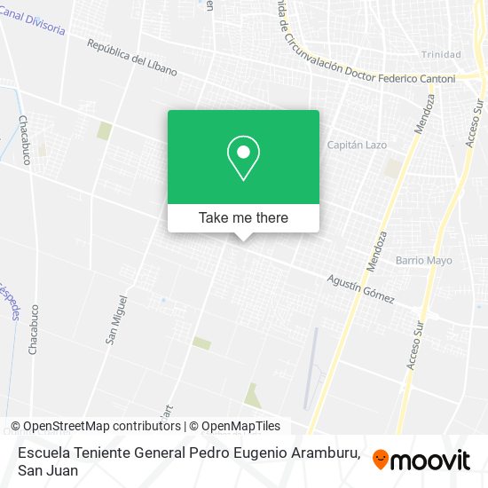 Escuela Teniente General Pedro Eugenio Aramburu map