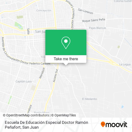 Escuela De Educación Especial Doctor Ramón Peñafort map