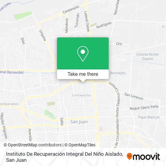 Mapa de Instituto De Recuperación Integral Del Niño Aislado