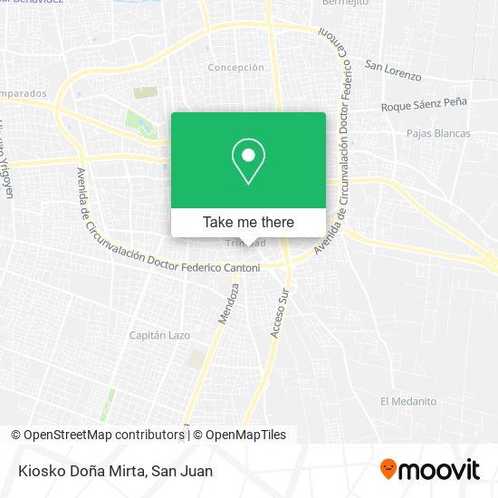 Kiosko Doña Mirta map