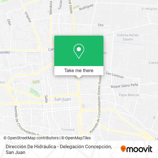 Dirección De Hidráulica - Delegación Concepción map