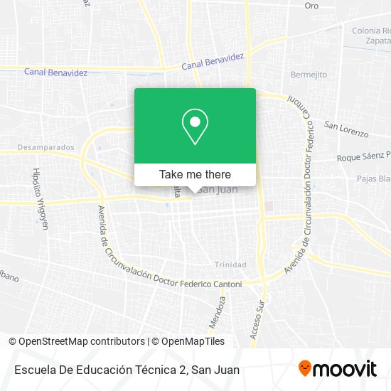Mapa de Escuela De Educación Técnica 2