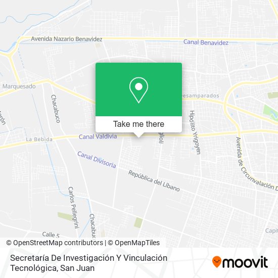 Mapa de Secretaría De Investigación Y Vinculación Tecnológica